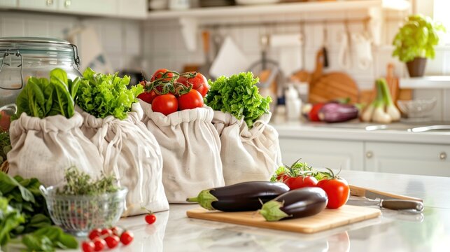Fresh produce reusable bags