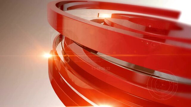 Breaking News Intro TV Broadcast On Background Virtual News Studio Set Background Special Report - Broadcast News. Broadcast Graphics Title.
