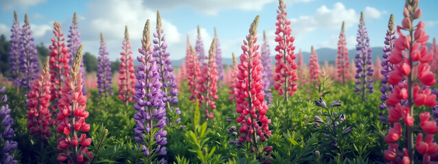 Nice flowers landscape