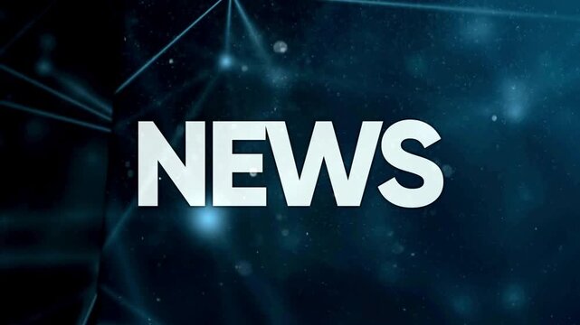 abstract dynamic background of node string Rings Backdrop Animation for any type of news or in Abstract Background Version with red visual effect VFX