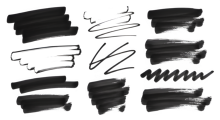 Hand drawn marker line design element, doodle lines