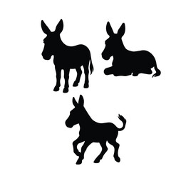 Donkey Silhouettes Collection