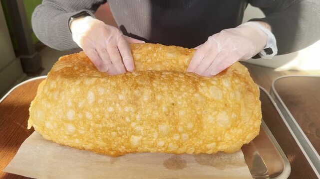 Deep-fried meat pastry,national cuisine dish