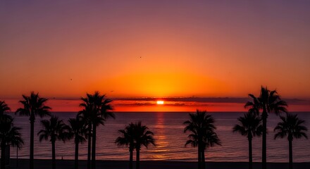 Obraz premium sunset over the sea