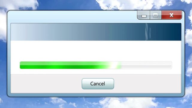 Loading Transfer Download 0-100% in blue science effect. Loading buffer progress bar. time Futuristic with glitch effect isolated on abstract background.