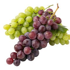 Fototapeta premium A whole bunch of grapes isolated on a transparent background 