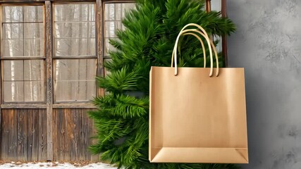 Craft simple gift wraps using natural elements like green branches for a festive and eco-friendly touch during special occasions