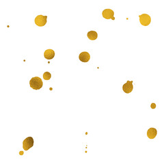 Gold splash painting