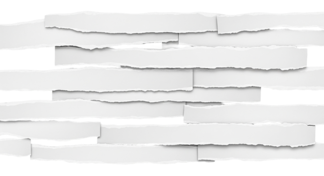 Torn Paper Edges Texture Abstract White Strips on Black Background Minimalist Design Ripped Paper Collage Art Graphic