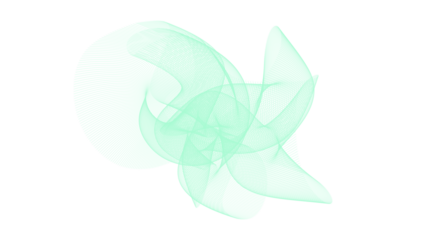 Abstract Mint Green Waveform. Flowing Digital Mesh Structure