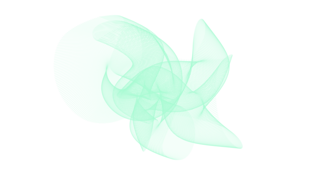 Abstract Mint Green Waveform. Flowing Digital Mesh Structure