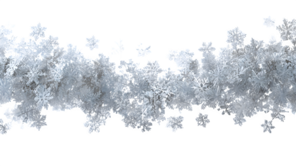 Elegant winter snowflake background isolated on white background