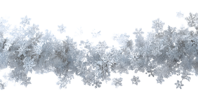 Elegant winter snowflake background isolated on white background