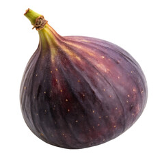 A whole fig fruit isolated on a transparent background
