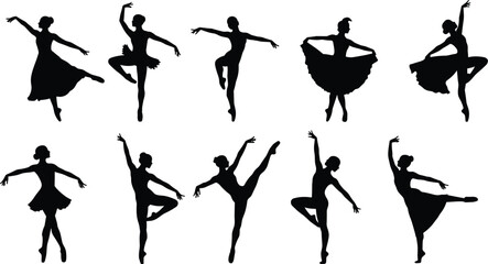 Ballet, dancer, silhouette, pose, tutu, leotard, graceful, pirouette, arabesque, plié, elegance, posture, classical, movement, performance, discipline, art, choreography © Joyaber's World