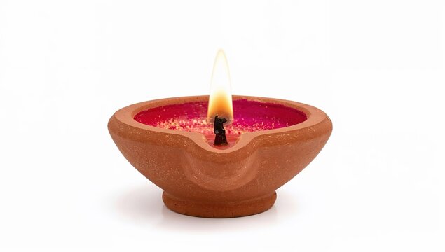 Celebrate festival of colors with vibrant holi diya, traditional clay lamp, festive flame, and colorful powder decoration