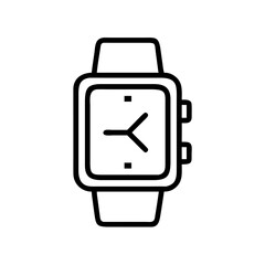 Smart watch with modern design, featuring a sleek touchscreen interface, is displayed on a wooden surface, showcasing its functionality and stylish appearance for tech enthusiasts