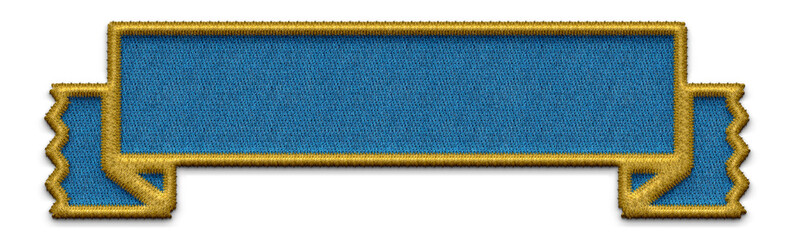 ribbon embroidery for background.  Blue ribbon embroidery,