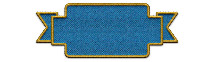 ribbon embroidery for background.  Blue ribbon embroidery,