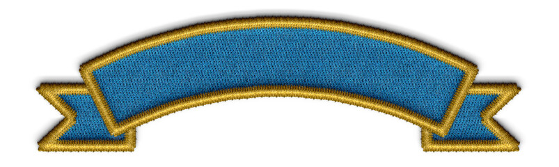 ribbon embroidery for background.  Blue ribbon embroidery,