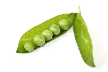 Green peas in closeup