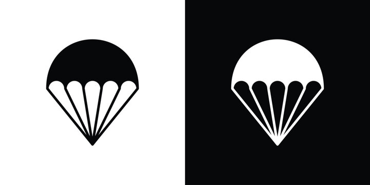 Parachute icon &ndash; stock vector 10 eps.