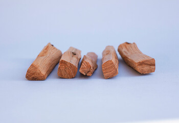 wooden kitchen collection stacked view closeup