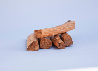 wooden kitchen collection stacked view closeup