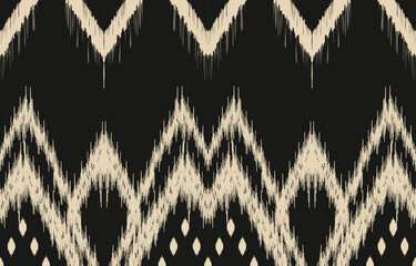 Ethnic abstract ikat art. Aztec ornament print. geometric ethnic pattern seamless  color oriental.  Design for background ,curtain, carpet, wallpaper, clothing, wrapping, Batik, vector illustration.