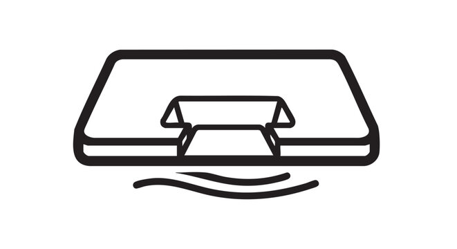 2) Studio monitor isolation pads outline icon vector
