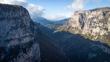 Vikos Gorge. River Crossing. Blue Springs. Amazing Beauty. Pindus. Greece