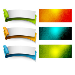 Obraz premium set of banners