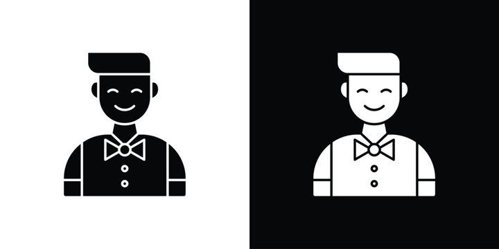 Ventriloquist icon &ndash; stock vector 10 eps.