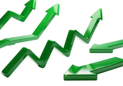 Several green arrows pointing in different directions