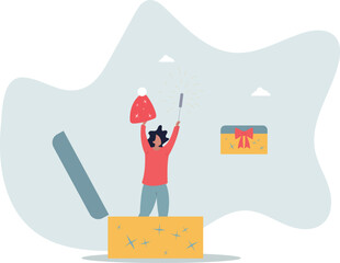 A surprise gift for the winter holidays. Warm, positive feelings and joyful emotions.