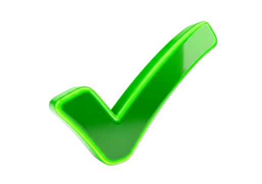 Green check mark symbol