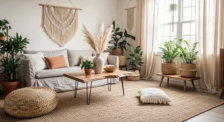 modern living room with fireplace