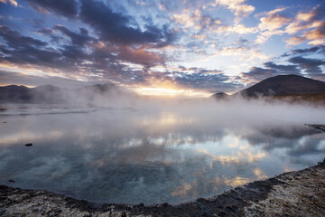 Hot springs in Chile