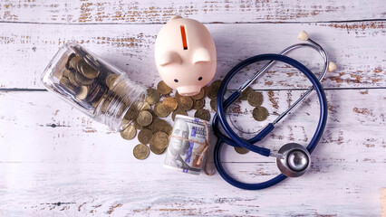 Stethoscope, Piggy Bank, and Money: Analyzing Healthcare Savings, Medical Fund Budget, and Health Insurance Costs