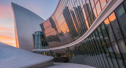 modern office building in hong kong