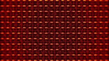 Dynamic Red Digital Grid Loop Animation for Futuristic Tech Backgrounds - Powered by Adobe