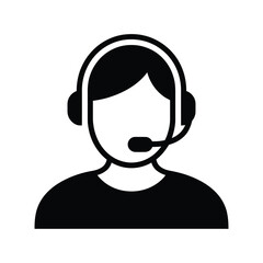 Customer service representative with headset icon
