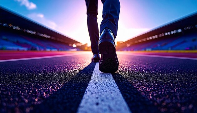 The sleek silhouette of the business shoe