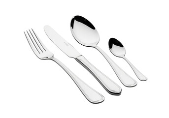 A set of four stainless steel cutlery items