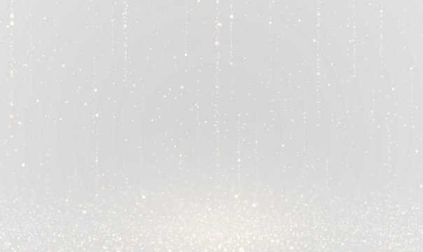 Falling golden glitter confetti creates a festive sparkle effect on a clear background. Soft glowing dust adds a magical touch. Use it for celebration cards and marketing materials. PNG	
