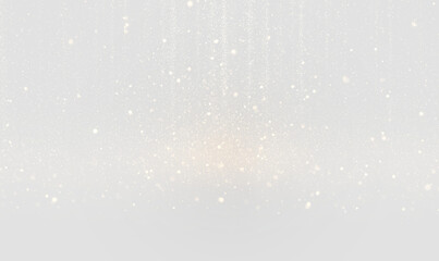 Softly twinkling golden dust and radiant lens flare particles drift across a transparent PNG. Perfect for Christmas themes, magical designs, and elegant festive compositions.