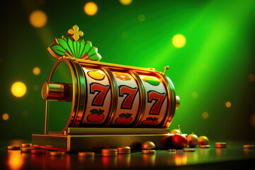 Golden Slot Machine Jackpot Dreams