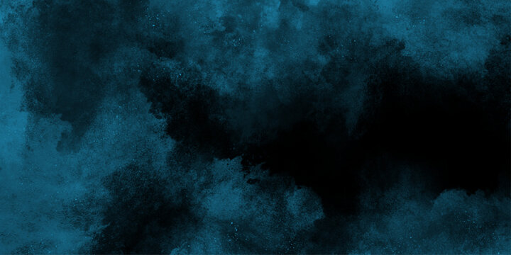 abstract painting soft blue textured on wet white paper. abstract watercolor scraped grungy paper texture, blue sky in grunge style . Beautiful stylist modern blue texture background with smoke.