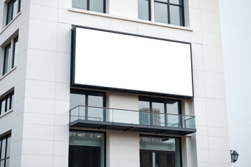 Modern Building Exterior Advertising Display