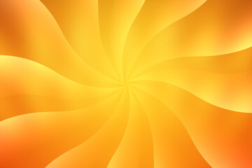 Illustration of vibrant orange and yellow abstract swirl pattern with soft gradient
